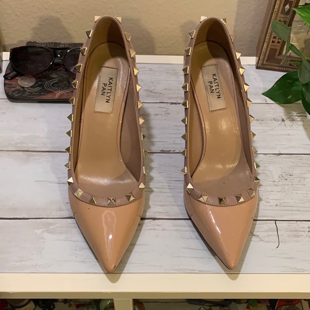 Kaitlyn Pan studded heels